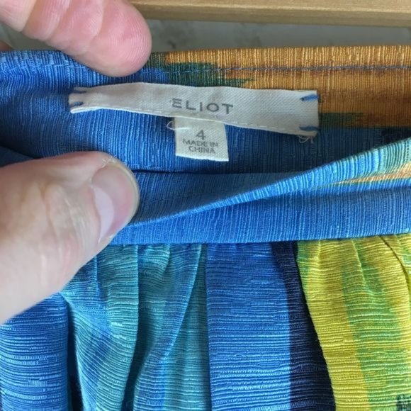 Madewell Eliot Silk Blend Watercolor Mini Skirt - Picture 4 of 6